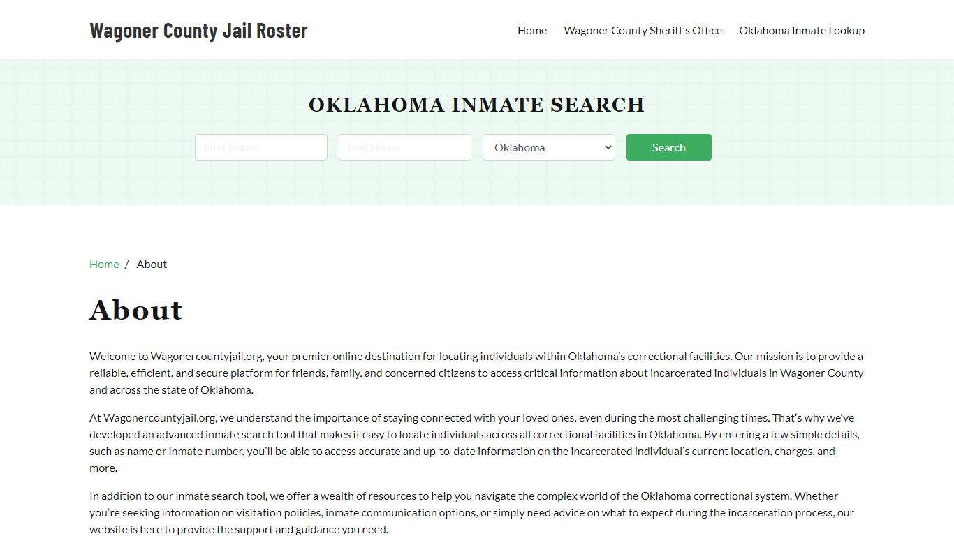 About - wagonercountyjail.org