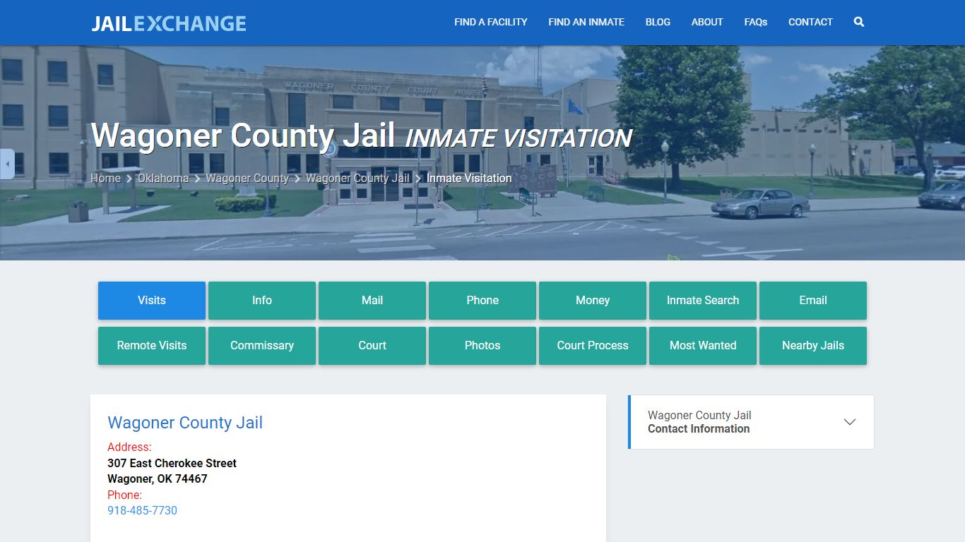 Inmate Visitation - Wagoner County Jail, OK - Jail Exchange
